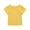 Yellow, variant on Timegard Baby Girls Clothes Cotton Solid Color Comfy Toddler Tee Casual Ruffle Short Sleeve Cute Top