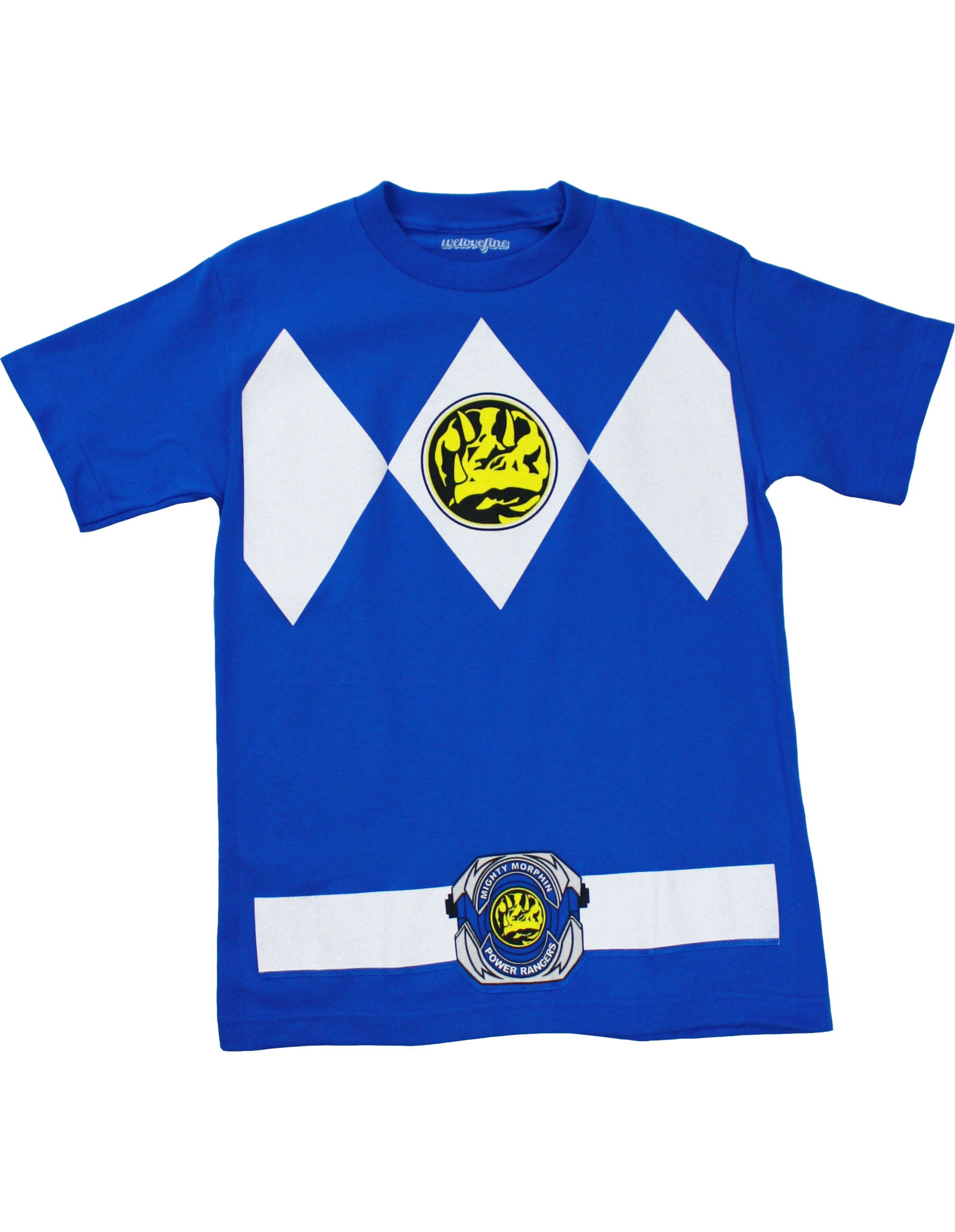7 5/6 Power Rangers BLUE Ranger 25 Years Licensed T-Shirt KIDS Sizes 4 