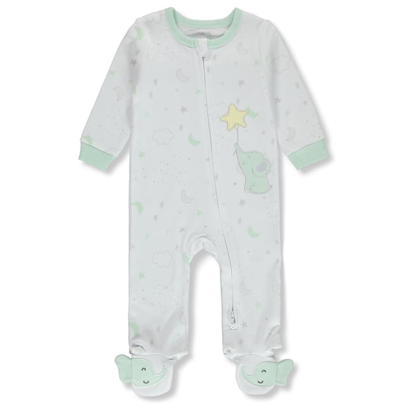 Koala Baby Baby Unisex Clouds Footed Coveralls Color: turquoise Size: 6 - 9 months