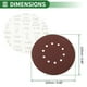thumbnail image 4 of Hojas de lijado de gancho y lazo Unique Bargains 225x225mm rojas 10 piezas 320 grano, molienda y pulido eficientes para la fabricación y reparación de automóviles y trabajos en madera, 4 of 7