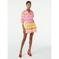 thumbnail image 3 of Scoop Women's Collared Shirt Dress with Long Sleeves, 3 of 6