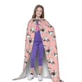 thumbnail image 4 of Honeii French Bulldog 1 Print Poncho Cape, Cloak Coat, Snuggly Hooded Wearable Blanket, Hooded Cape For Teenagers,Halloween Costumes-Small, 4 of 7