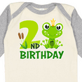thumbnail image 4 of Inktastic 2nd Birthday Prince Frog Boys Long Sleeve Baby Bodysuit, 4 of 5