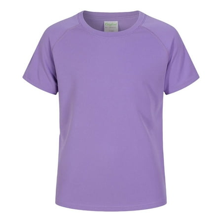 Kiijoy Boys Rash Guard Swim Shirt Short Sleeve Quick Dry Rashguard T-Shirt Sizes 11-12