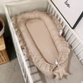thumbnail image 2 of Nido de algodón extraíble para cama de bebé, cuna con almohada, colchón de cuna para niño pequeño, regalo para recién nacido, 88x50x15cm Fivean unisex, 2 of 2