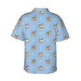 thumbnail image 3 of Goofa Cute Cartoon Corgi Hawaiian Shirt for Men, Unisex Summer Beach Casual Short Sleeve Button Down Shirts,Aloha Tropical Floral print shirt-XX-Large, 3 of 9