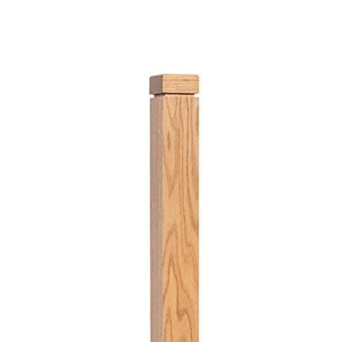 Blank Style 3.5 inch Plain Top Contemporary Square Newel Post 3.5" x 48" Poplar