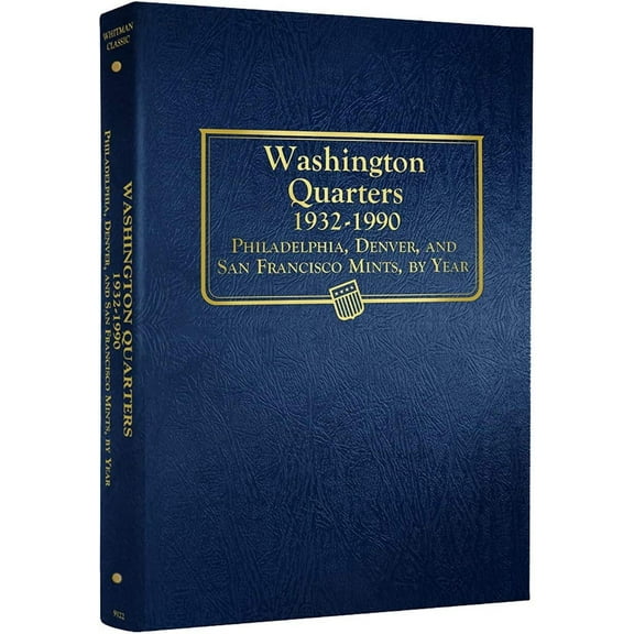 Whitman US Washington Quarter Coin Album 1932 - 1990 #9122