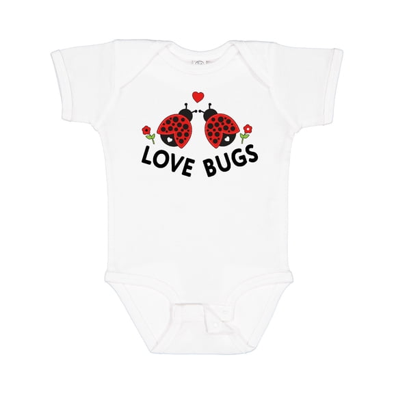 Inktastic Love Bugs Red Ladybugs Valentine's Day Boys or Girls Baby Bodysuit