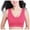 Pink, variant on GEWSEY Breathable Cool Liftup Air Bra,2025 Seamless Wireless Plus Women Yoga Tops Padded Sports Bra Workout Fitness Running (Hot Pink, 42C-D/44A-D)