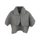 thumbnail image 2 of Chal de invierno para mujer, chal con hombros, capa, Ponchos, chal térmico de lana, almohadilla protectora para el cuello, regalo para Festival, avión gris Salvador Mantón cálido, 2 of 9