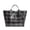 Black, variant on Women's Tote Bags,Waterproof Plaid Lightweight Large Shoulder Handbag,for Women Ladies,for Shopping Beach Travel Daily Use