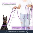 thumbnail image 2 of Correa para perro Plutus Pet de 1,8 m de largo con dos asas reflectantes, color morado, 2 of 7