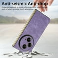 thumbnail image 4 of Allytech Folding Phone Case Compatible for OnePlus Open, Ultra Slim Luxury Premium PU Leather Shockproof Anti-Fall Skin Friendly Cover Case for OnePlus Open/Oppo Find N3 2023 - Purple, 4 of 11