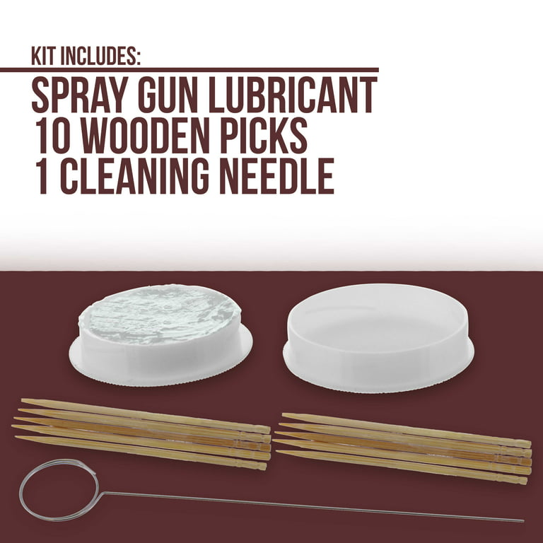 19pc Spray Gun Cleaning Kit with Lubricant