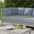 thumbnail image 6 of Papillon Paradise Indoor/Outdoor Pillow with Removable Cover in Blue 26x26, 6 of 6
