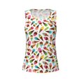 thumbnail image 4 of Lsque Ice Cream Popsicles Printed Workout Tank Tops for Women, Athletic Sports Tank Tops, Compression Sleeveless Dry Fit Shirts,Sleeveless Yoga Shirt-XX-Large, 4 of 9