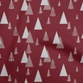 thumbnail image 1 of oneOone Cotton Poplin Twill Maroon Fabric Christmas Tree Sewing Fabric By The Yard Printed Diy Clothing Sewing Supplies 56 Inch Wide, 1 of 4