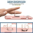 thumbnail image 4 of SaniMore for iPhone 14 Plus Multi-Functional Case, 3-Layer Protection Magnetic Cover Support Car Mount & 360° Rotatable Metal Ring Kickstand Full Body Shockproof Protective Shell, Rosegold, 4 of 10
