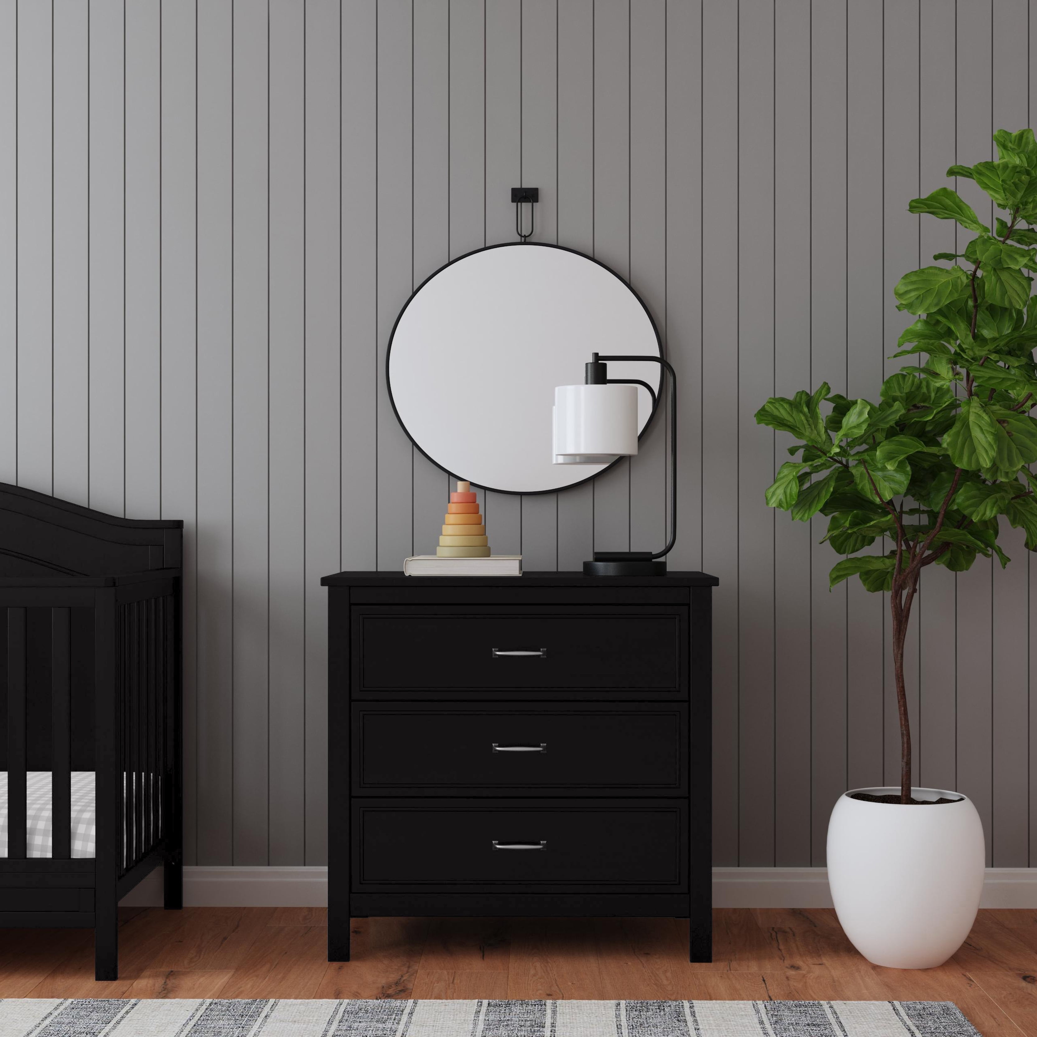 DaVinci Charlie 3-Drawer Dresser in Ebony
