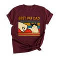 thumbnail image 1 of WEAIXIMIUNG T-Shirt à Manches Courtes Imprimé Poing de Chat Moderne Confortable et à la Mode pour la Saint-Valentin pour Femmes, 1 of 2