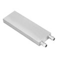 thumbnail image 1 of Radiateur de processeur en aluminium, bloc de refroidissement à eau, dissipateur thermique à eau liquide, 40 x 120 x 12 mm, 1 of 4