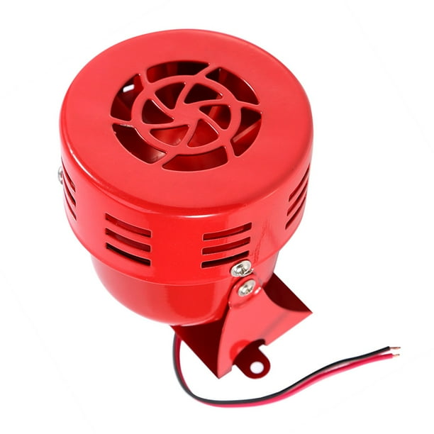 12V Coche Eléctrico Camión Motocicleta Aire Sirena Bocina Alarma Fuerte 50S ROJO PARA Respesta de Emergencia