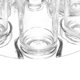 thumbnail image 3 of Recording 1 Juego de dispensador de bebidas acrílico inastillable de calidad alimentaria, dispensador de vino de 6 disparos con tazas, herramientas líquidas de llenado para el hog, 3 of 4