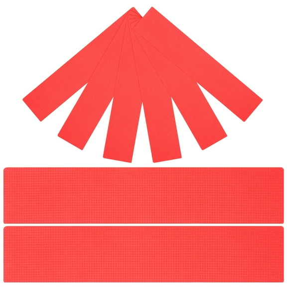 OUNONA Sports Training Markers for Basketball Football Tennis Made of Durable PVC Red Color 8pcs