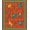 Orange, Pattern 14, variant on ODIKA 4'x6' Machine Washable Non-Slip Area Rug, Rustic Olive Green High Traffic Rug, Green, 1100495