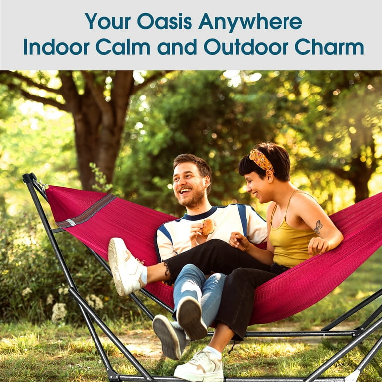 Camping hammock stand discount