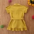 thumbnail image 2 of Vestido plisado de niña bebé Vestido de verano suelto Vestido casual transpirable de verano A-Line FLhrweasw Nuevo, 2 of 9