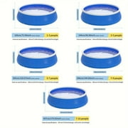 JXXRZ 10x2.5 Ft Large Inflatable Swimming Pool, PVC Backyard Pool for Adults/Kids, Fast Drain Design