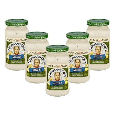 (5 pack) (5 Pack) Newman's Own Alfredo Pasta Sauce, 15 oz