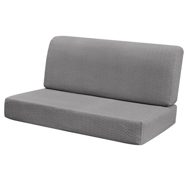 Guardoinrt Housses de Coussin de Dinette RV Housse de Siège Extensible RV Facile à Ajuster Élastique Kaki Gris