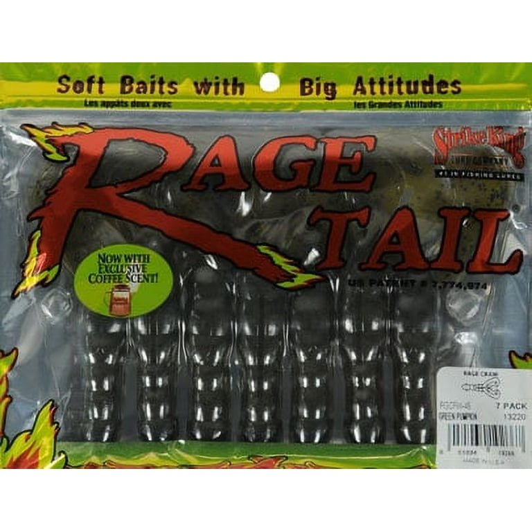 Strike King Rage Tail Craw Green Pumpkin
