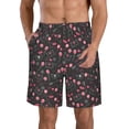 thumbnail image 2 of Uemuo Valentine'S Day Pattern Men's Swim Trunks Hawaiian Beach Bathing Suit Swimsuits Beach Quick-Dry Shorts with Pockets-XX-Large, 2 of 9