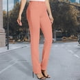 thumbnail image 4 of Womans Pants Wide Leg Dress Pants Baggy Pink Pants Casual Outfits Comfy Clothes Womens Office Pants Women Clothes, 4 of 7