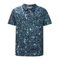 thumbnail image 4 of Camisetas de Manga Corta con Cremallera de Rayas de Solapa para Deportes Casuales Y Al Aire Libre, 4 of 6