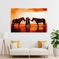 thumbnail image 4 of Romantic Couple Riding Horses on The Beach Poster Decorative Painting Canvas Wall Art Living Room Posters Bedroom Painting,Unframe-style,16x24inch(40x60cm), 4 of 8