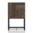 thumbnail image 4 of Pemberly Row Transitional Wood 8-Bottle Wine Cabinet in Reclaimed Oak, 4 of 7