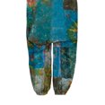 thumbnail image 4 of Bib Overalls for Women Summer Casual Adjustable Strap Wide Leg Jumpsuits Printed Sleeveless Long Romper with Pockets, 4 of 4