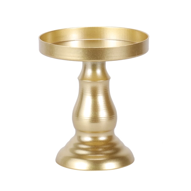 KAKOWELY 1 soporte para tartas de boda, mesa de postres para fiestas, bandeja de metal para exhibir tartas, bandeja delicada para refrigerios, plato de postre para cumpleaños por la noche, dorado