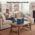 thumbnail image 3 of EUHOMY Countertop Ice Maker with Handle, 26 lbs/Day Portable Ice Machine, 9 Bullet Cubes in 6 Minutes, 2 Ice Sizes, Self-Cleaning, 1.1L Water Tank, Blue, 3 of 10