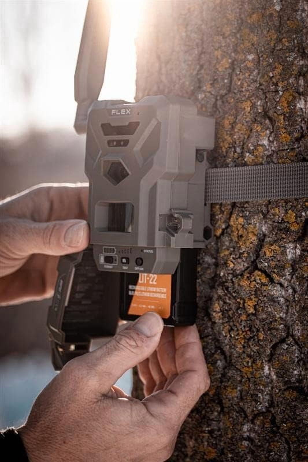 SPYPOINT Rechargeable 7.4V Lithium Battery Pack for Trail Camera with 5.4 amp-Hours and AC Charging Cable
