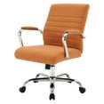thumbnail image 2 of Mid-Back Office Chair in Nutmeg Orange Fabric, 2 of 10