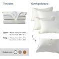 Simple&Opulence French Linen Duvet Cover Set 104"x 92" 5 Pieces (1