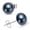 Black+Silver, variant on 6-6.5mm Classic Freshwater Cultured White Pearl Earrings Pearl Studs with 925 Sterling Silver Timeless Elegance for Women