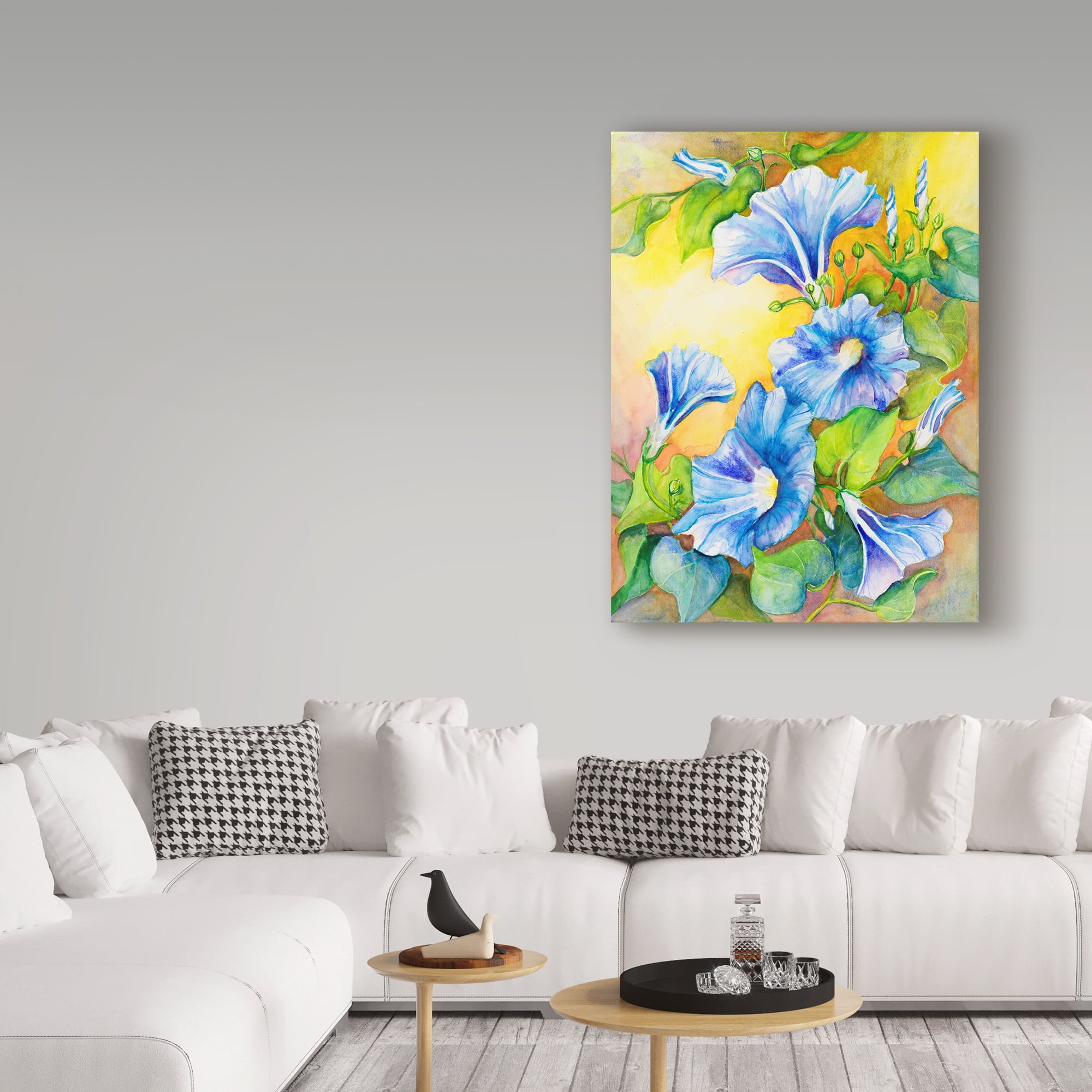 Trademark Fine Art 'A Morning Glory Vine' Canvas Art by Joanne Porter