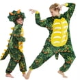 thumbnail image 4 of Pijama de franela con dibujos de animales de Siaman, triángulo, dragón, estrella, Tianma, unicornio, ropa para el hogar para parejas, 4 of 6